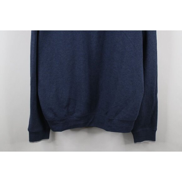 Oliver Ridley Mens 2XL XXL Soft Touch Half Zip Pullover Sweater Heather Blue - Picture 3 of 12